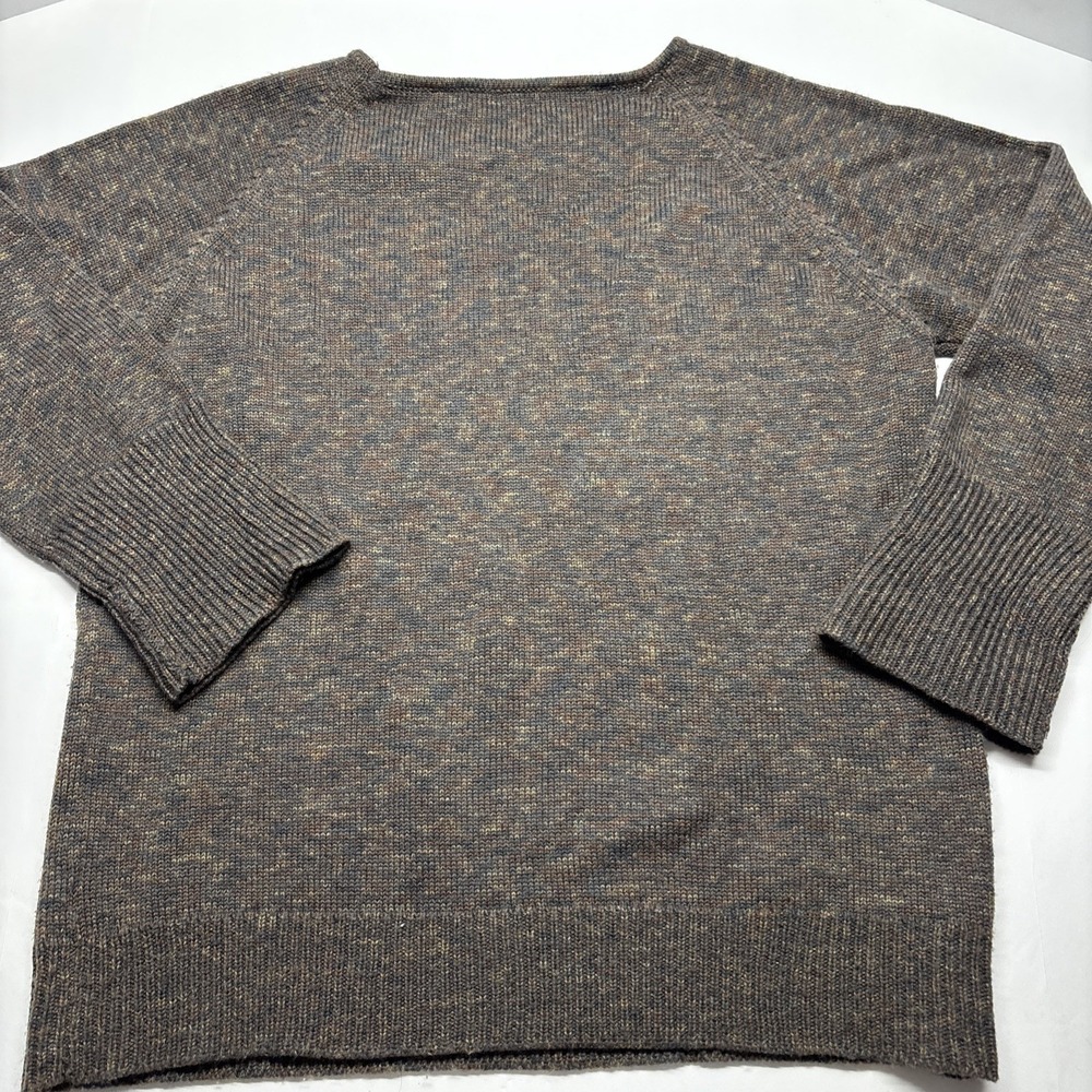 Jones & Co Wool Sweater Large Brown Knit With Hints Of Green - Picture 6 of 9